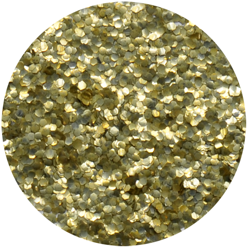 Bio Glitter Gold (grob), 6g wasserlöslicher, biologisch abbaubarer Glitzer