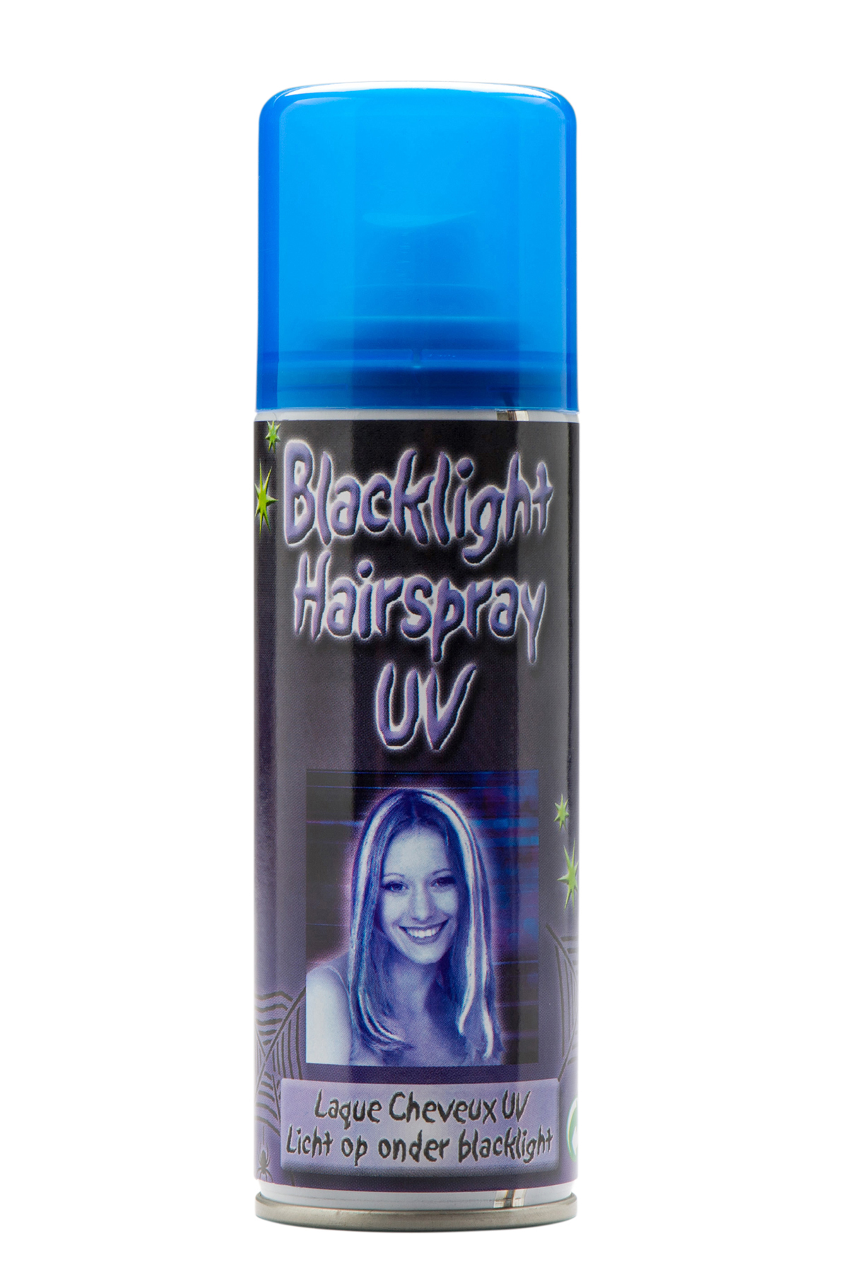 UV-Haarspray, leuchtet im Schwarzlicht 125ml Dose