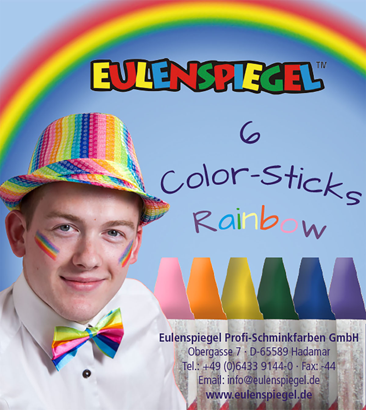 Color-Sticks - Rainbow 6 Stück