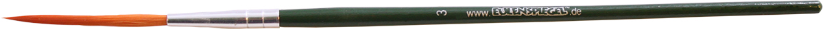 Schlepppinsel, Gr. 3, grün Eulenspiegel Face-Painting-Qualität