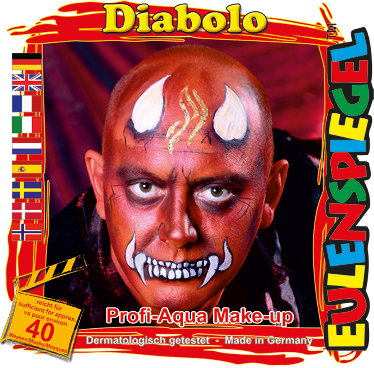 Motiv-Set Diabolo mit 4 Farben, Pinsel und Anleitung