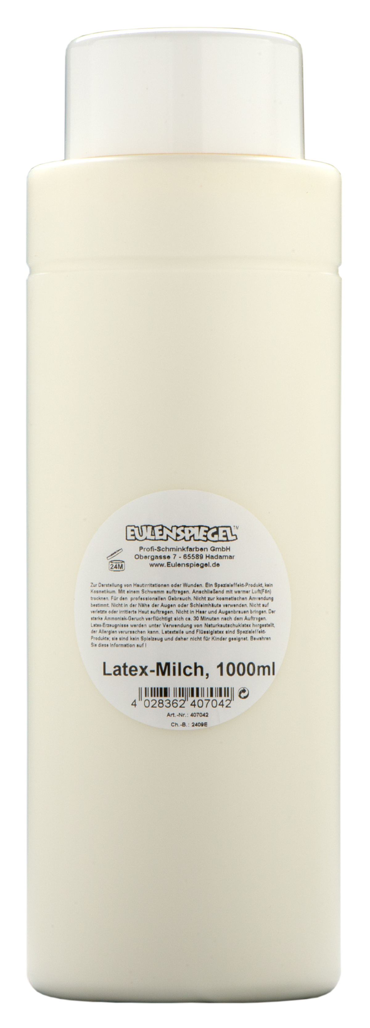 Latex-Milch, 1000ml in Flasche ungefärbte Profi-Qualität