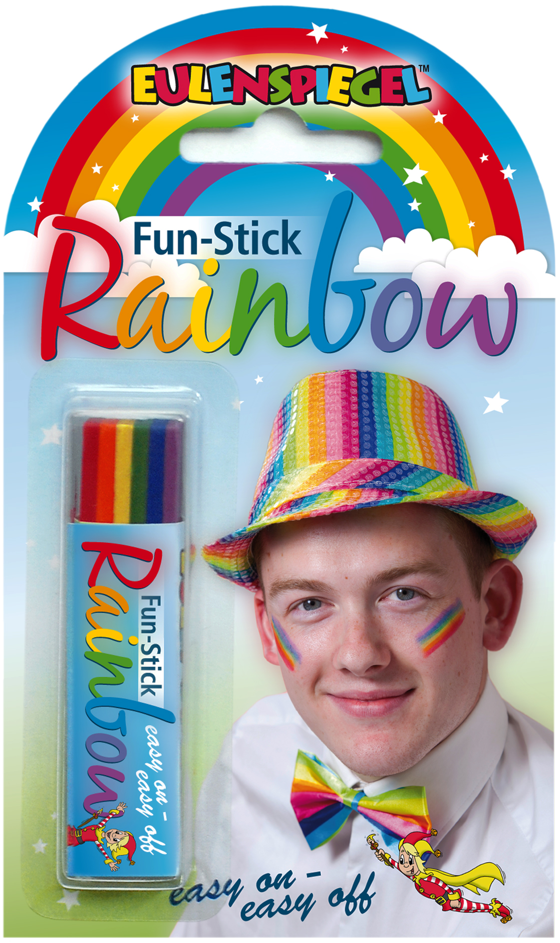 Fun-Stick (Regenbogen) Rot, Orange, Gelb, Grün, Blau, Lila