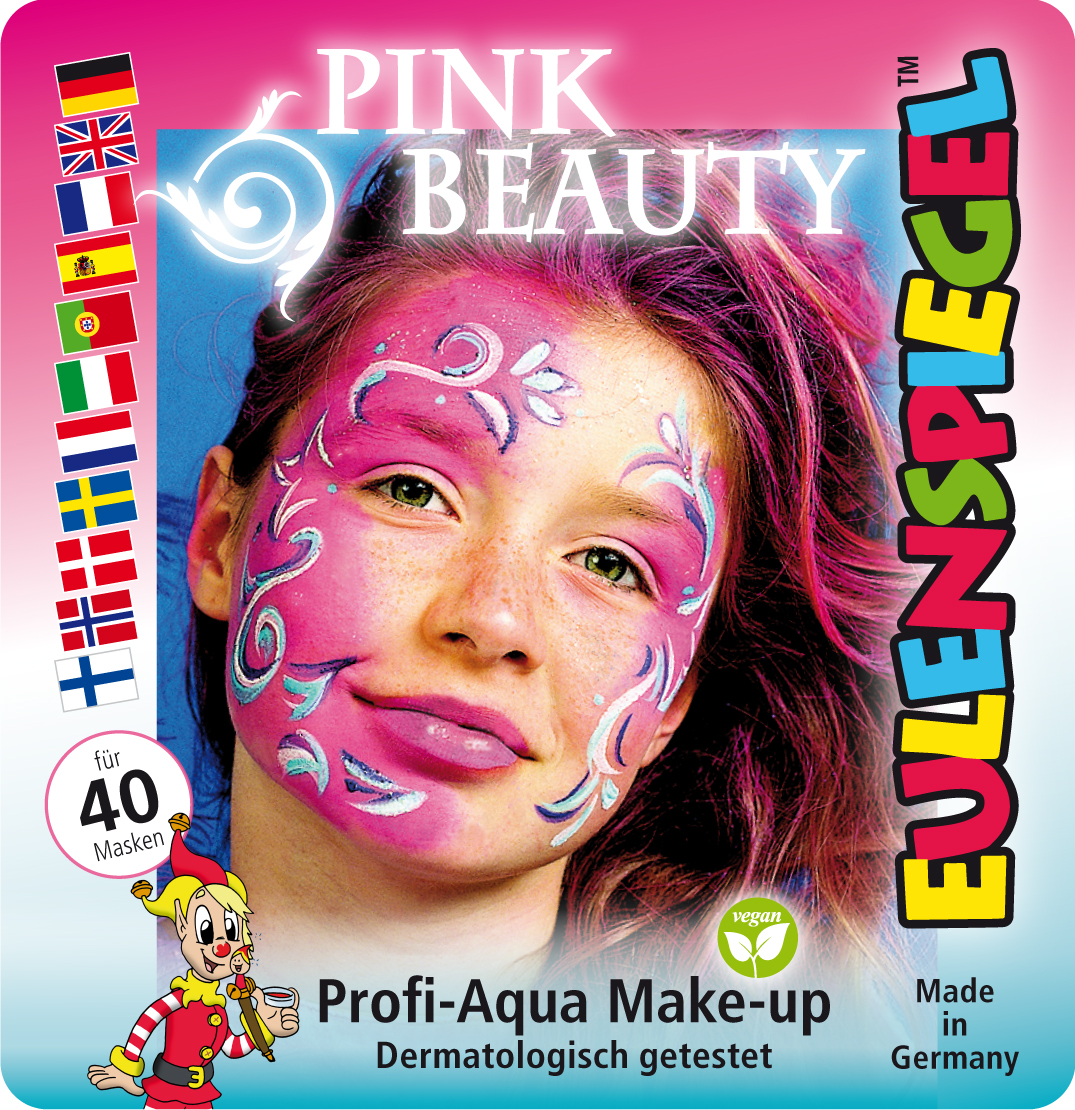 Motiv-Set Pink Beauty mit 4 Farben, Pinsel und Anleitung