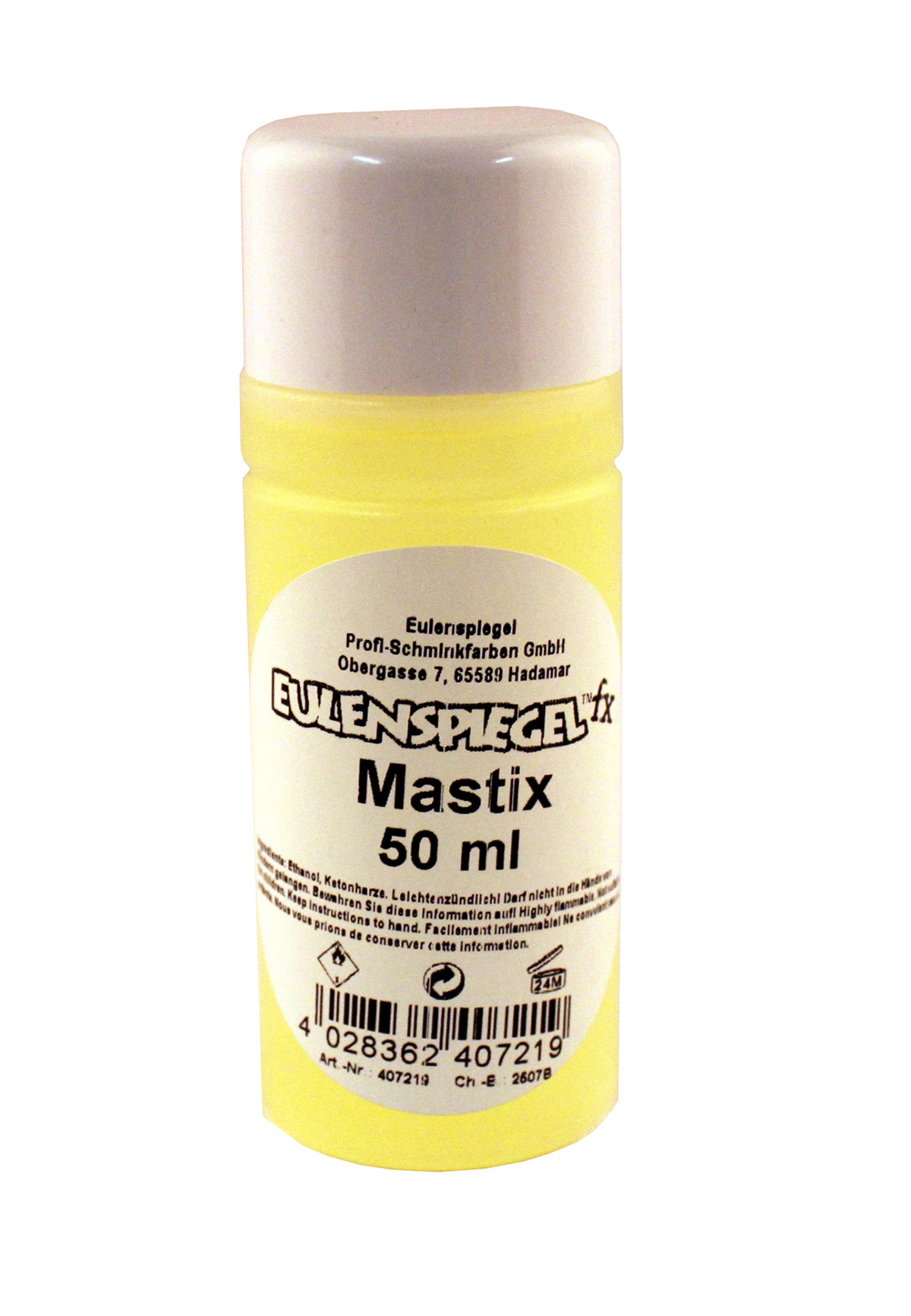 Mastix (Spirit Gum), 50ml professioneller Hautkleber, in Flasche