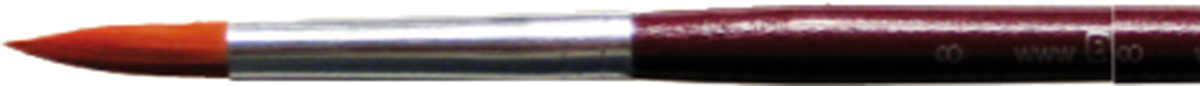 Runder Universal-Pinsel, Gr. 8, rot Eulenspiegel Face-Painting-Qualität